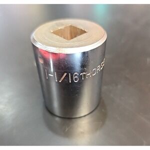 Vtg 60s Thorsen 534  - 1/2 Inch Drive Socket  - 1 & 1/16  - 12 Point - 2" Long